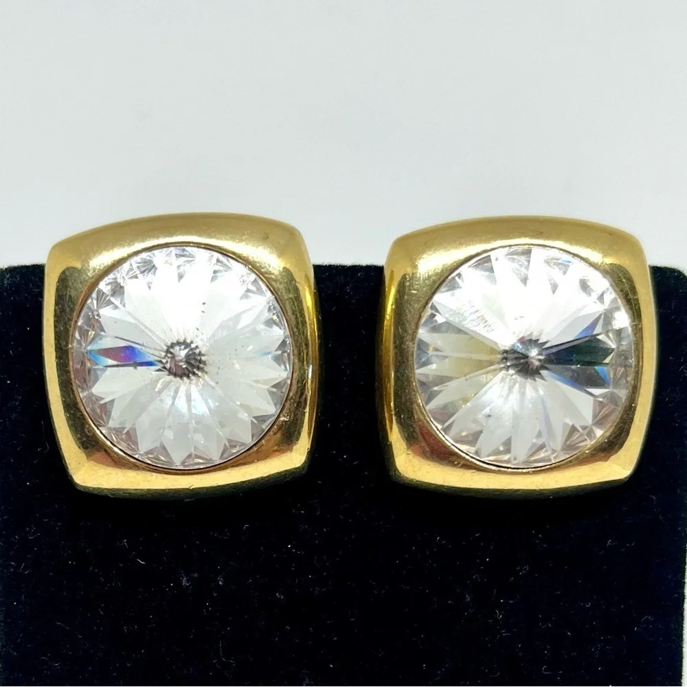 Vintage Modernist Couture Earrings